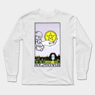 Ace of Pentacles Tarot Long Sleeve T-Shirt